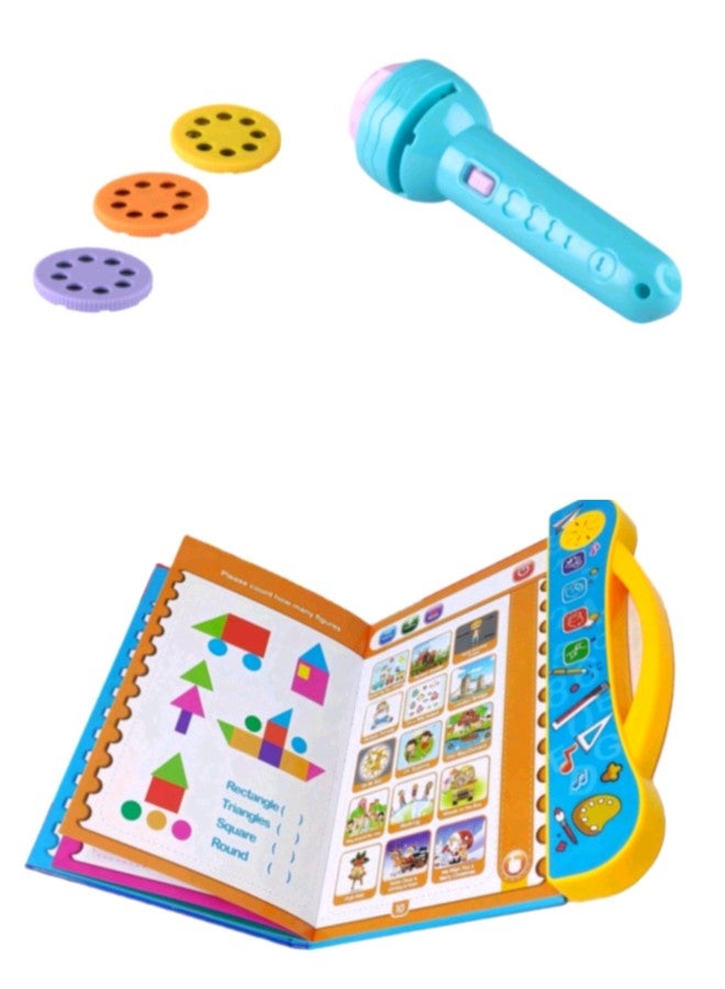 Manos Audio Book Learning and Projector Educational Toy for Kids Combo Pack - Image 1
